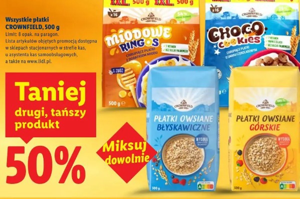 Wszystkie płatki Crownfield 500 g