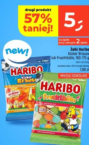 Żelki Haribo Kicker Brause lub Fruchtbälle