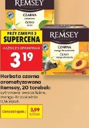 Herbata czarna aromatyzowana Remsey, 20 torebek
