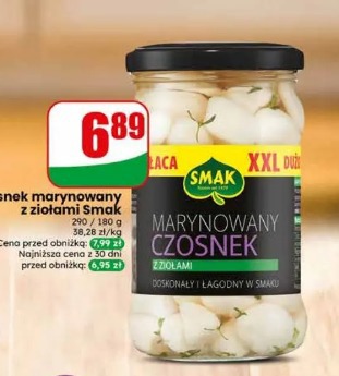 Czosnek marynowany z ziołami Smak