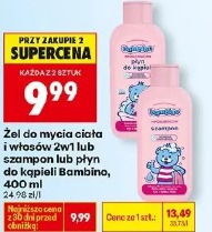 Żel do mycia ciała i włosów 2w1 lub szampon lub płyn do kąpieli Bambino