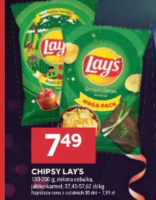 Chipsy Lay's zielona cebulka, jabłko-krem