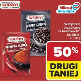 Wszystkie przyprawy w torebkach Kotanyi