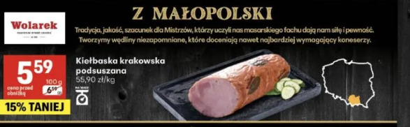 Kiełbaska krakowska podsuszana Wolarek