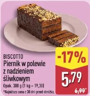 Biscotto Piernik w polewie z nadzieniem śliwkowym