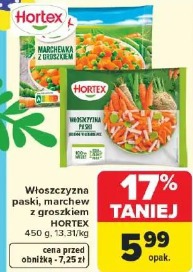 Włoszczyzna paski, marchew z groszkiem HORTEX