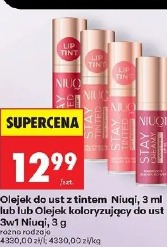 Olejek do ust z tintem Niuqi lub Olejek koloryzujący do ust 3w1 Niuqi