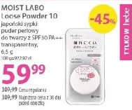 Moist Labo Loose Powder 10 japoński sypki puder perłowy do twarzy SPF30 PA++ transparenty
