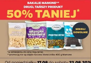 Bakalie Mamone drugi tańszy 50% taniej 
