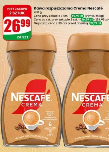 Kawa rozpuszczalna Crema Nescafé