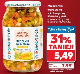 Mieszanka warzywna z kukurydzą Stąd Takie Dobre