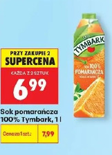 Sok pomarańcza 100% Tymbark