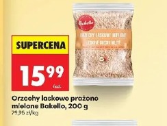 Orzechy laskowe prażone mielone Bakello