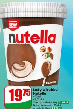 Lody w kubku Nutella Ferrero