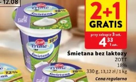 Śmietana bez laktozy ZOTT