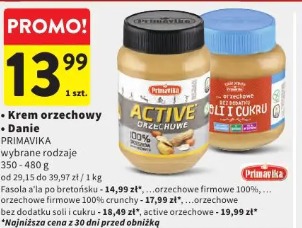 Krem orzechowy Danie Primavika