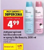 Antyperspirant lub Dezodorant w spray'u Be Beauty, 200 ml