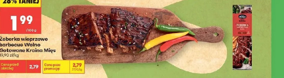 Żeberka wieprzowe barbecue Wolno Gotowane Kraina Mięs