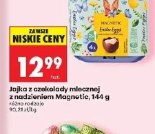 Jajka z czekolady mlecznej z nadzieniem Magnetic