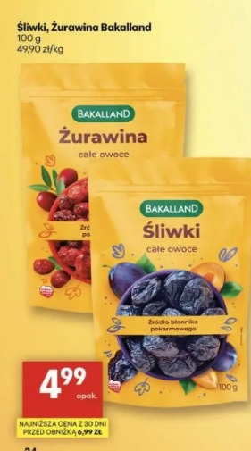 Śliwki, Żurawina Bakalland