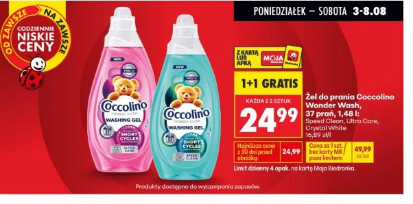 Żel do prania Coccolino Wonder Wash