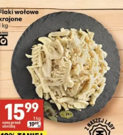 Flaki wołowe krojone