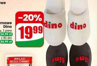 Kapcie domowe Dino
