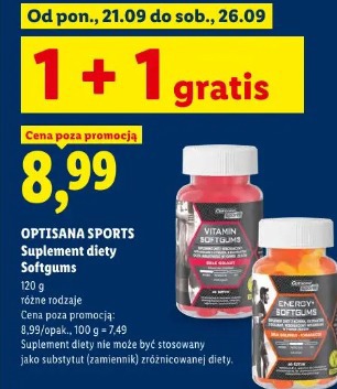 Optisana Sports Suplement diety Softgums