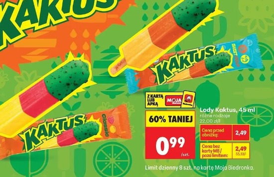 Lody Kaktus Nestle