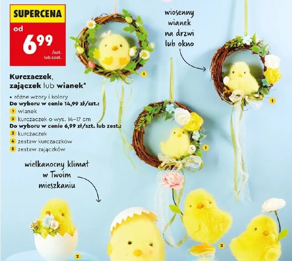 Kurczaczek, zajączek lub wianek