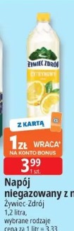 Napój niegazowany z nutą Żywiec-Zdrój