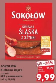 Sokołów Kiełbasa śląska z szynki