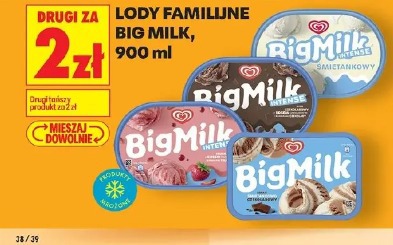 Lody familijne Big Milk