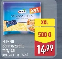 Mlekpol Ser mozzarella tarty XXL