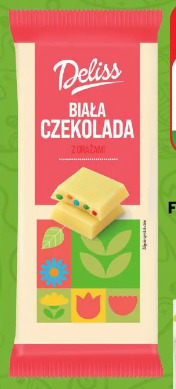 Czekolada biała z drażami Deliss