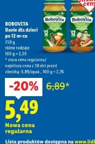 Bobovita Danie dla dzieci po 12 m-cu