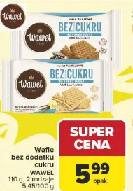 Wafle bez dodatku cukru WAWEL