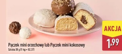 Pączek mini orzechowy lub Pączek mini kokosowy