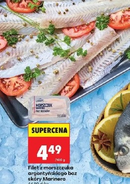 Filet z morszczuka argentyńskiego bez skóry Marinero