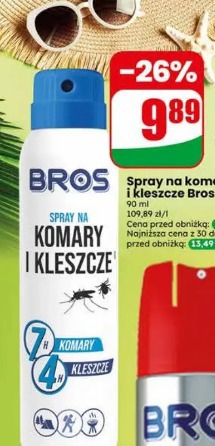 Spray na komary i kleszcze Bros