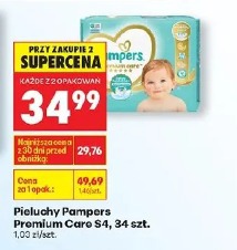 Pieluchy Pampers Premium Care S4, 34 szt.