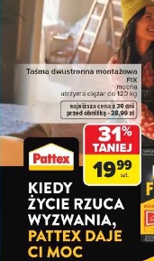 Taśma dwustronna montażowa FIX Pattex