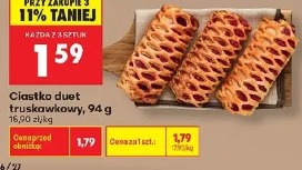 Ciastko duet truskawkowy