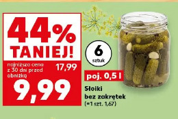 Słoiki bez zakrętek 6 sztuk