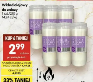Wkład olejowy do zniczy