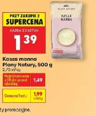 Kasza manna Plony Natury