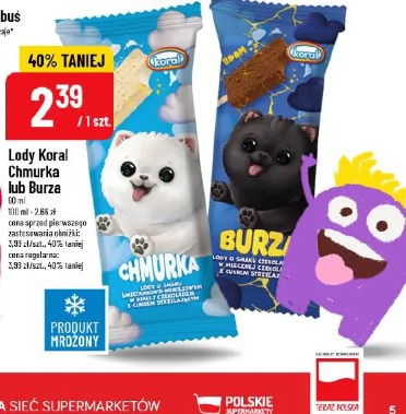 Lody Koral Chmurka lub Burza