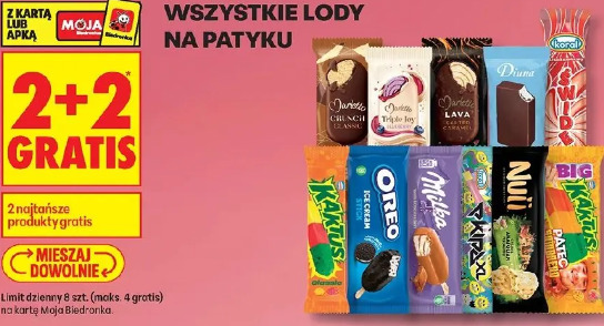 Wszystkie lody na patyku