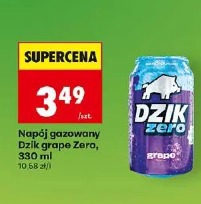 Napój gazowany Dzik grape Zero