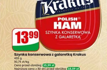 Szynka konserwowa z galaretką Krakus